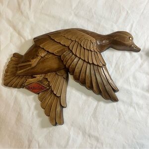 Vtg Grain Belt Beer Flying Mallard Duck Plastic Wall Art Advertising Bar Sign